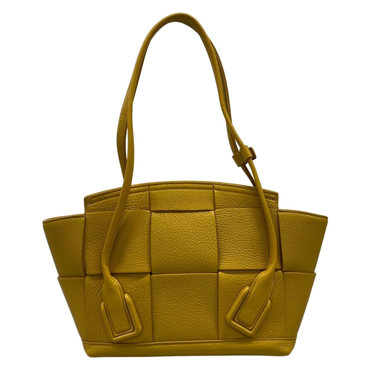 Bottega Veneta Shoulder Bag Smallsa Arco Dark Yellow Leather — view 3