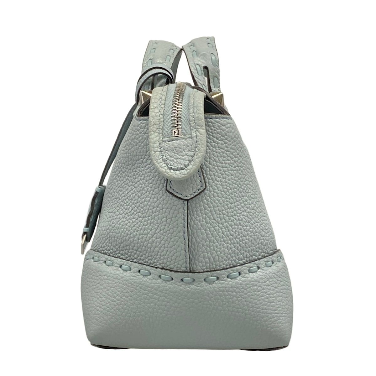 Fendi Handbag by the Way Light Blue Leather — view 4
