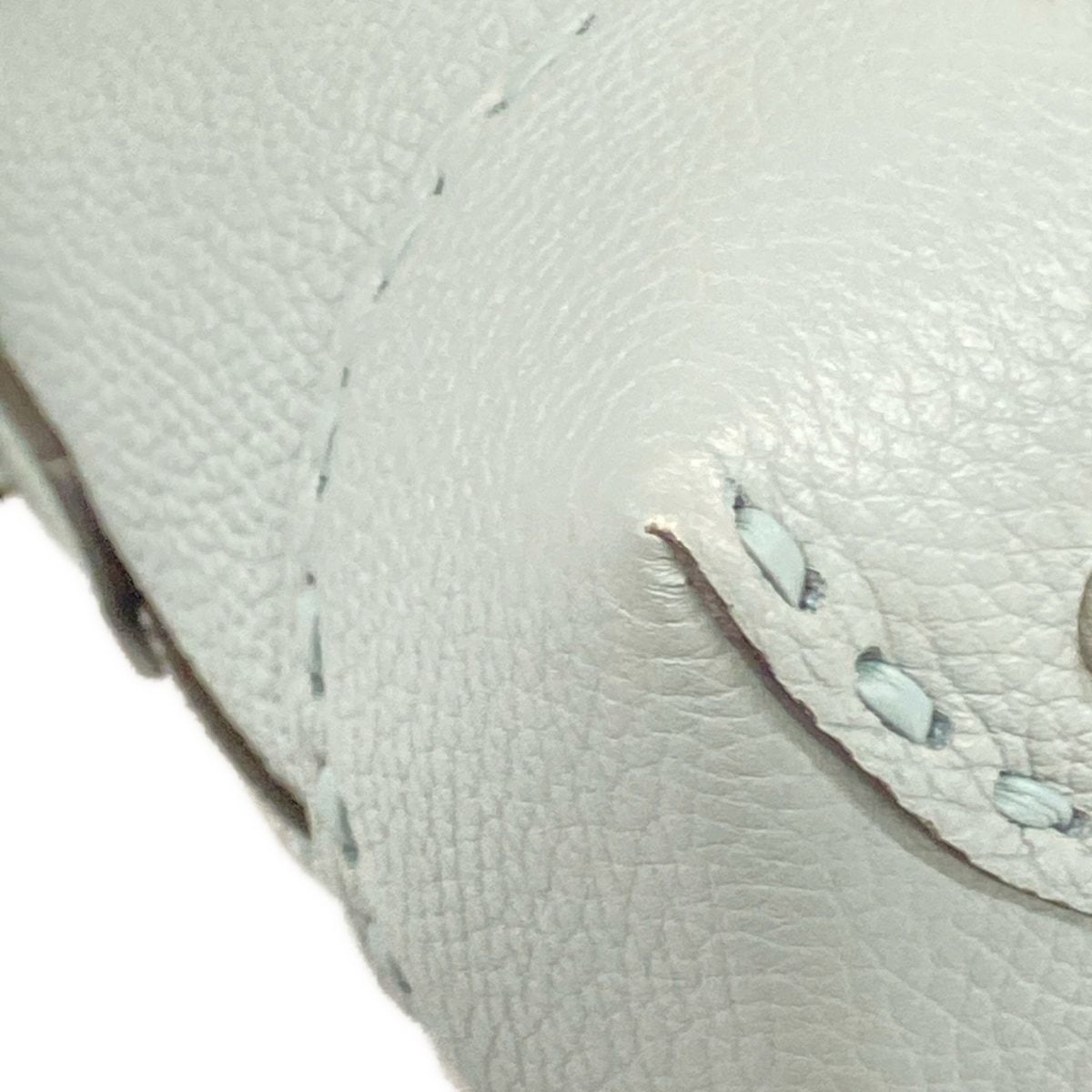 Fendi Handbag by the Way Light Blue Leather — view 6