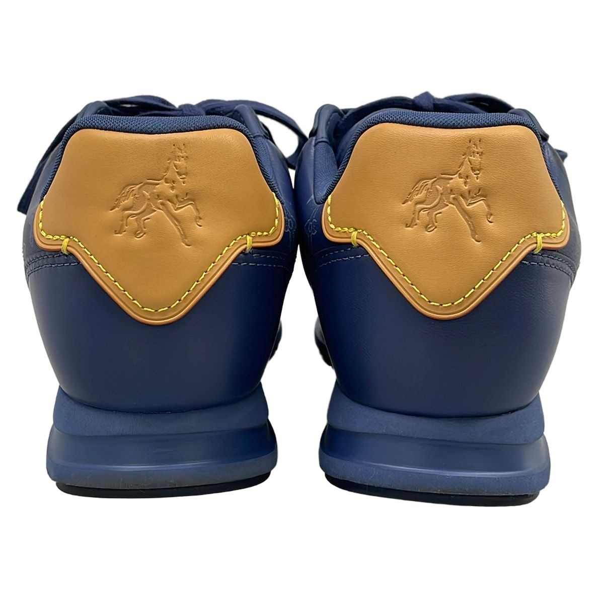 Louis Vuitton Sneakers 9 LV Butter Soft Blue Monogram Pattern Horse Leather — view 6