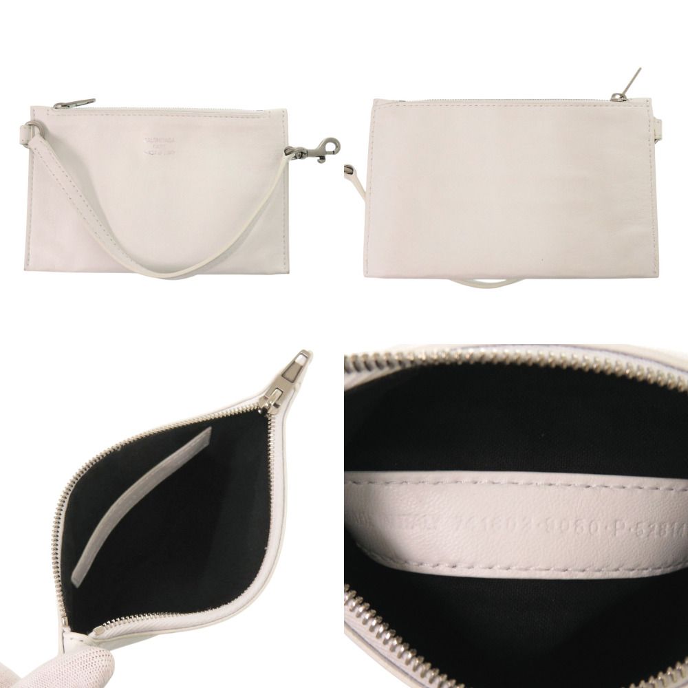 Balenciaga Duty Mesh Leather White Tote — view 9