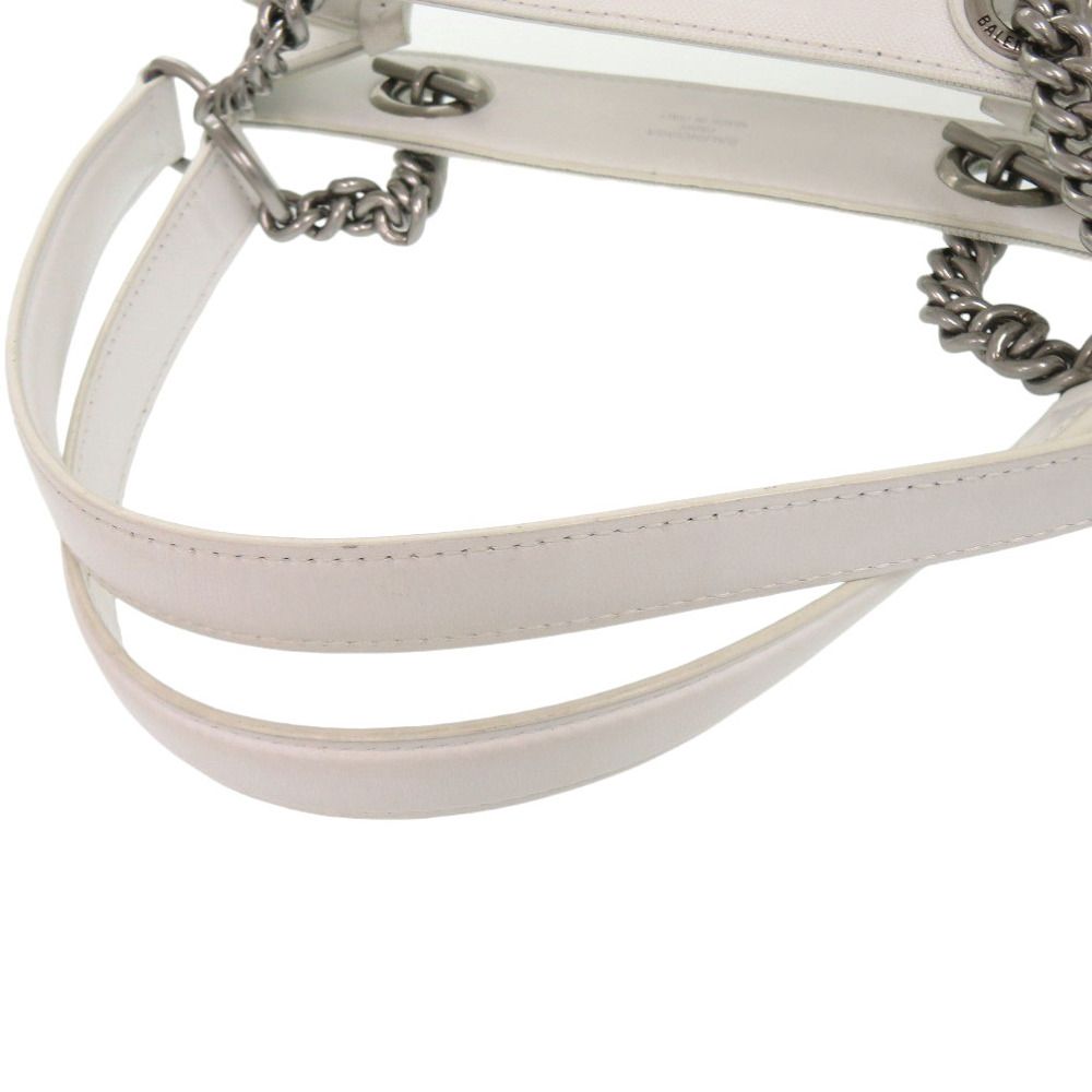 Balenciaga Duty Mesh Leather White Tote — view 7