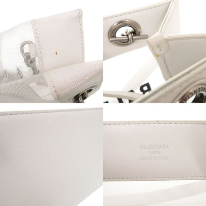 Balenciaga Duty Mesh Leather White Tote — view 8