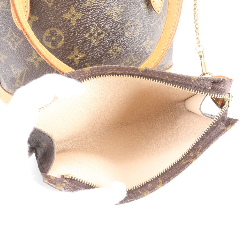 Louis Vuitton Monogram Bucket PM Leather Tote Shoulder Hand — view 8