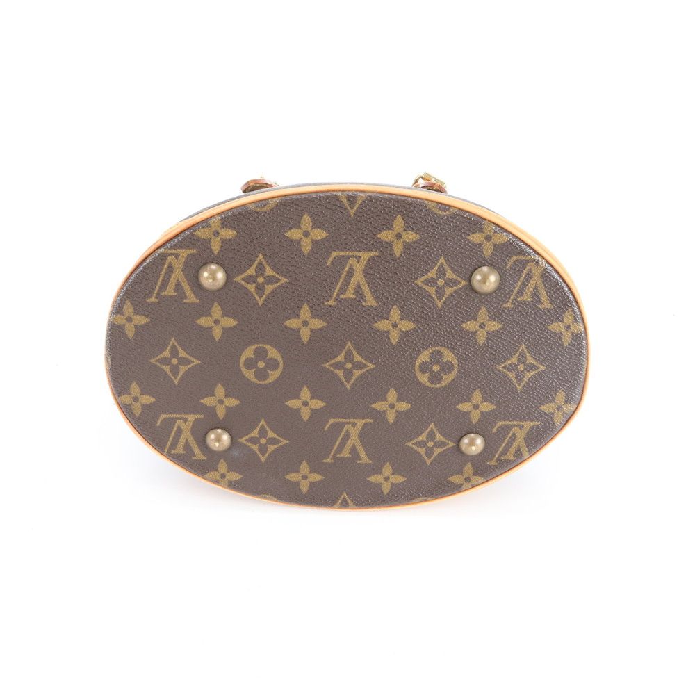 Louis Vuitton Monogram Bucket PM Leather Tote Shoulder Hand — view 5
