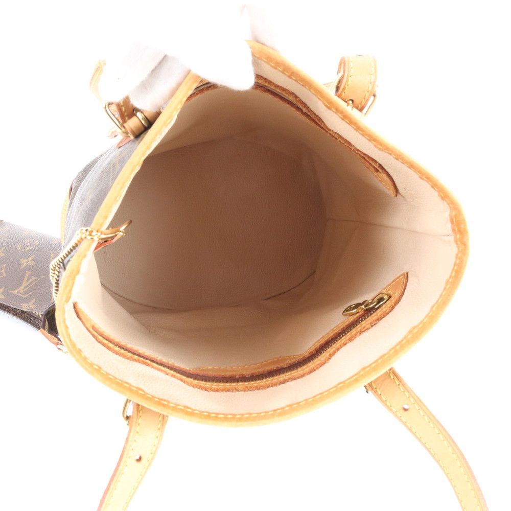 Louis Vuitton Monogram Bucket PM Leather Tote Shoulder Hand — view 7