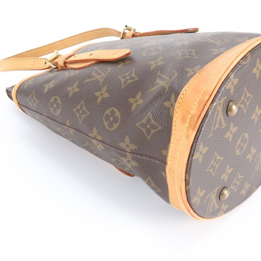Louis Vuitton Monogram Bucket PM Leather Tote Shoulder Hand — view 6