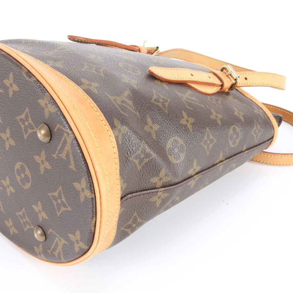 Louis Vuitton Monogram Bucket PM Leather Tote Shoulder Hand — view 4
