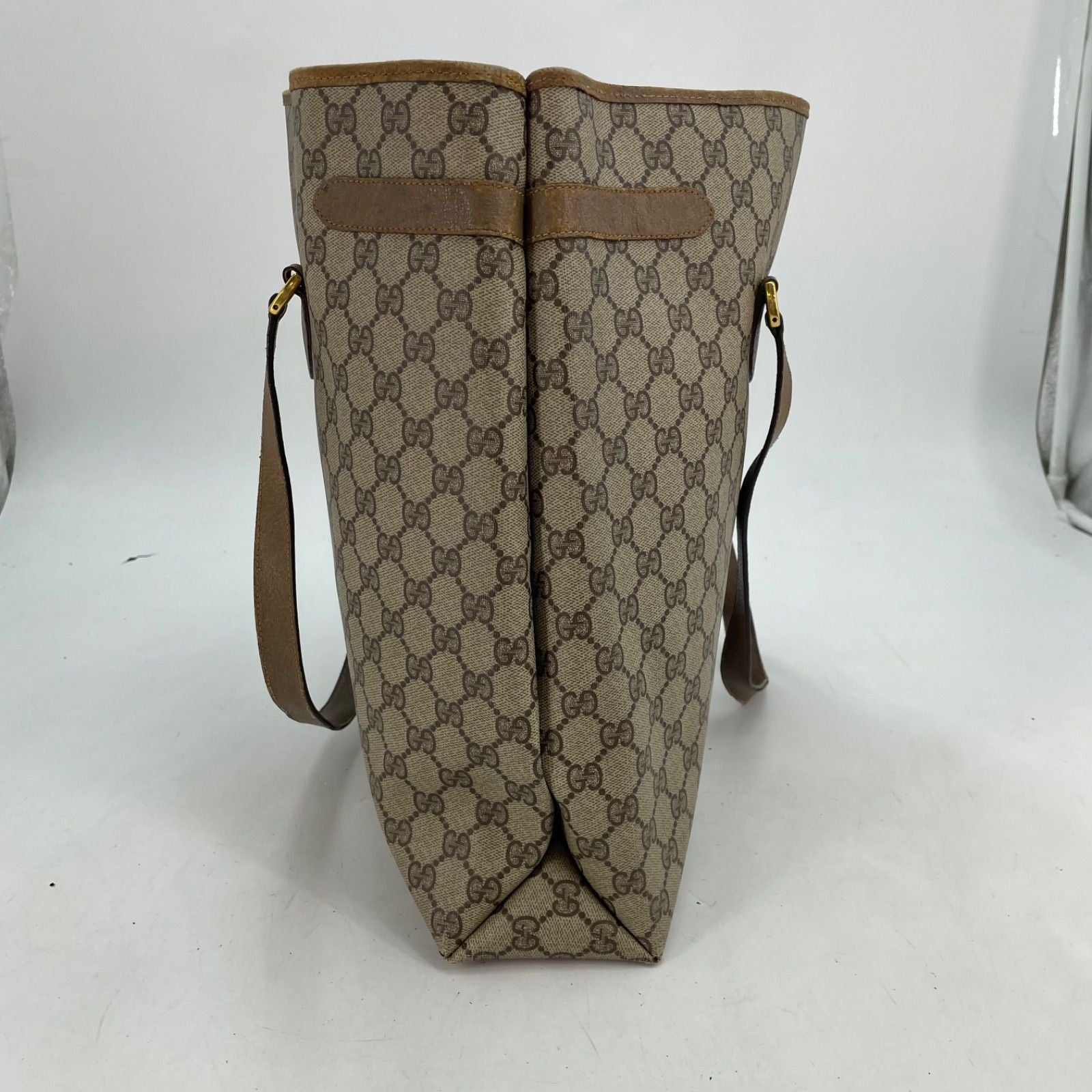 Gucci Vintage Tote Height GG Canvas Document Travel Business — view 8