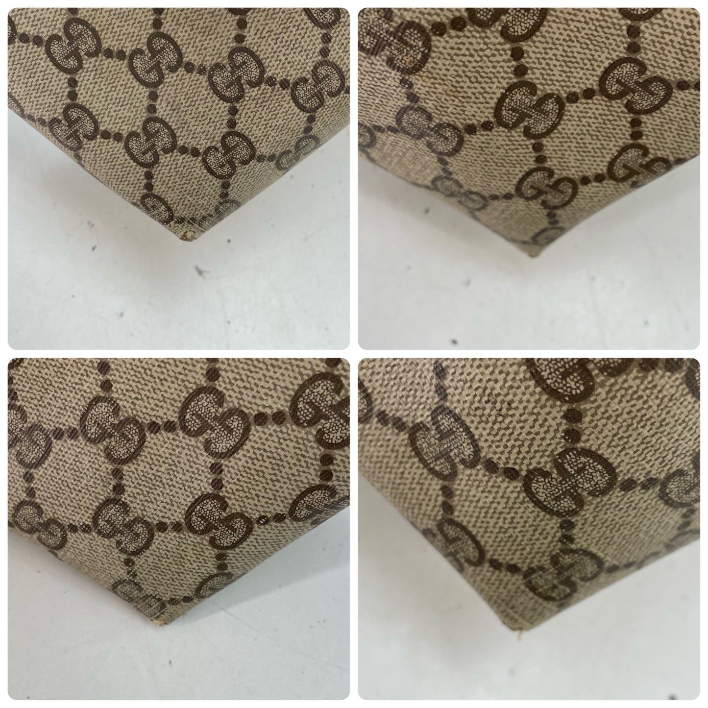 Gucci Vintage Tote Height GG Canvas Document Travel Business — view 6