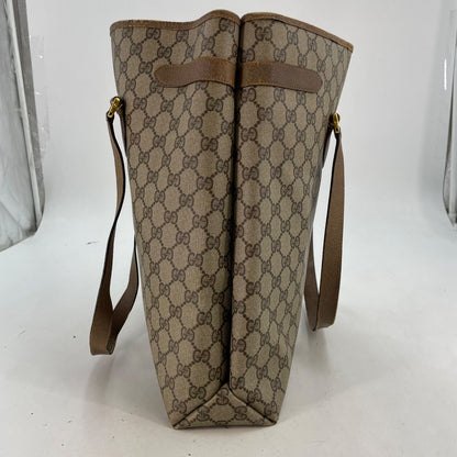 Gucci Vintage Tote Height GG Canvas Document Travel Business — view 7