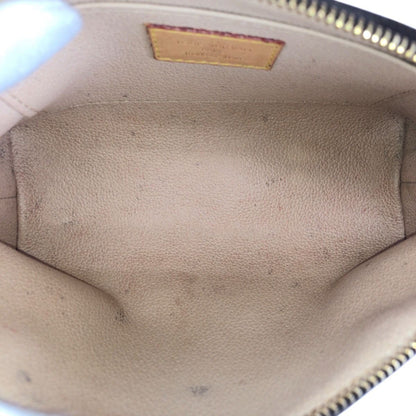 Louis Vuitton Monogram Pochette Cosmetic PM Brown Gold Makeup Pouch Case — view 8