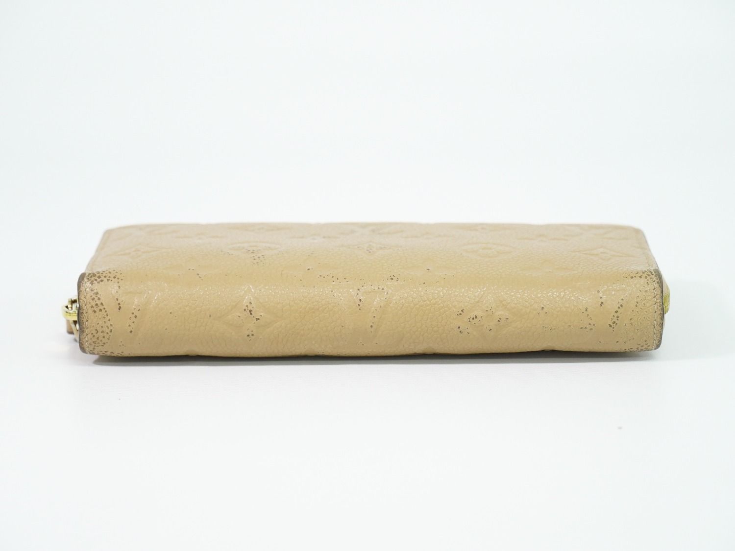 Louis Vuitton LV Zippy Wallet Monogram Empreinte Leather Beige — view 3