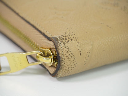 Louis Vuitton LV Zippy Wallet Monogram Empreinte Leather Beige — view 7