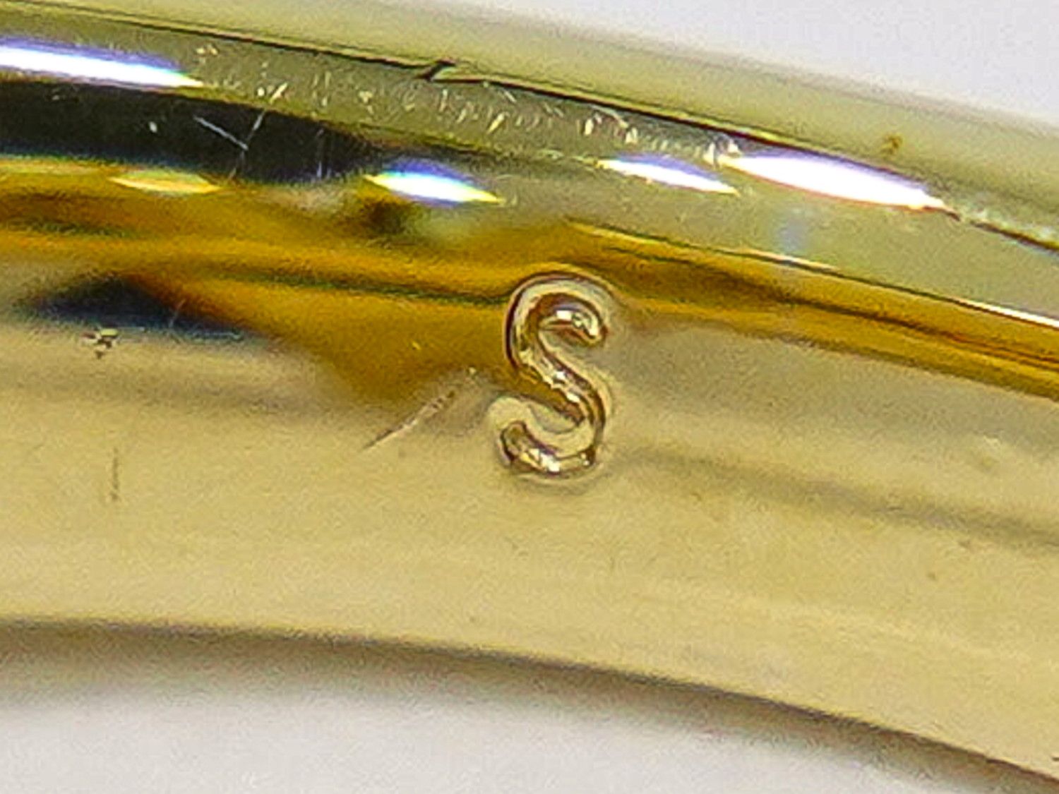 Louis Vuitton LV Essential Strass Rhinestone Ring S Gold Plated — view 7