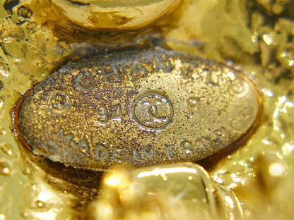 Chanel CC Logo Vintage Earrings Gold Plated — view 9