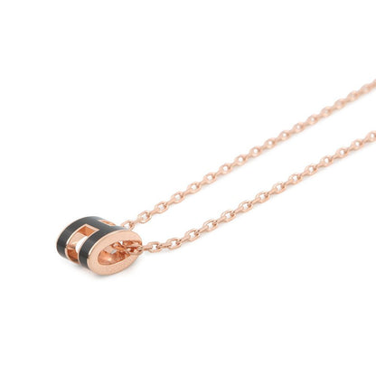 Hermes Necklace Mini Pop Black Pink Gold — view 2
