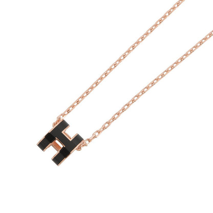 Hermes Necklace Mini Pop Black Pink Gold — view 3
