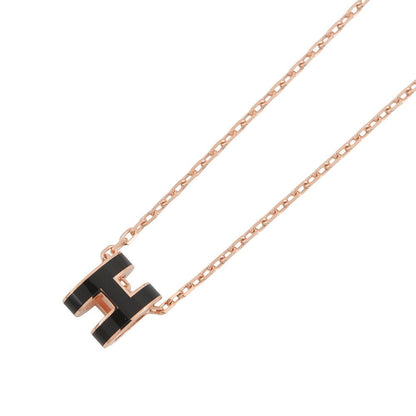Hermes Necklace Mini Pop Black Pink Gold
