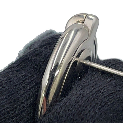 Hermes Earrings Mini Maillon Black Silver — view 6