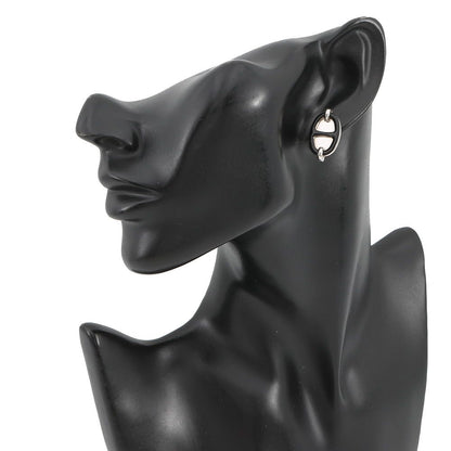 Hermes Earrings Mini Maillon Black Silver — view 4