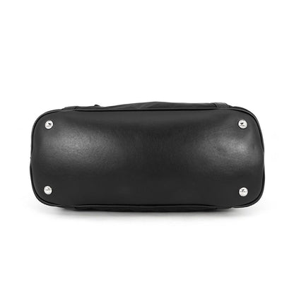 Prada Logo Nylon Leather 2-Way Shoulder Bag Black — view 3