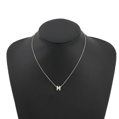 Hermes Necklace Mini Pop White Silver — view 4