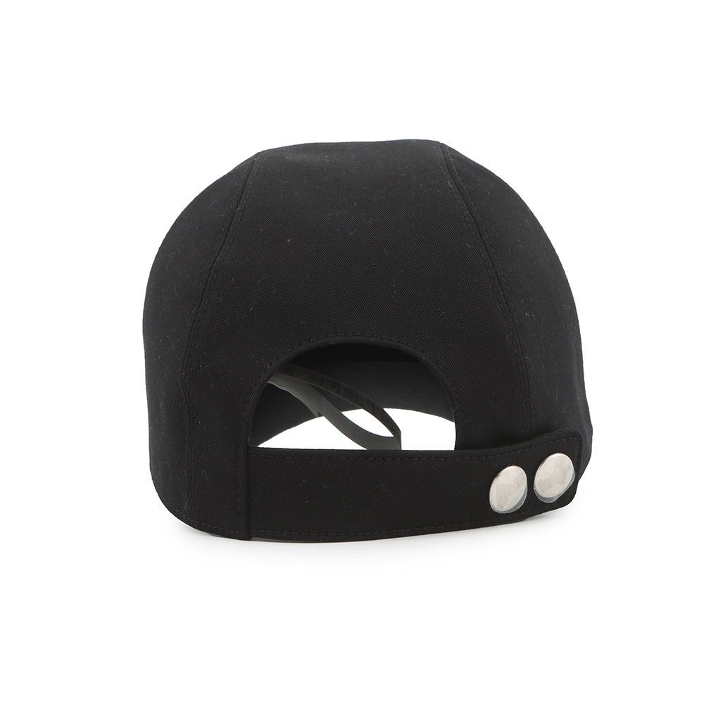 Hermes Cap Miles Cotton 58 Hat Black — view 3