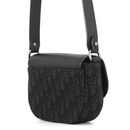 Dior Shoulder Bag Oak Saddle Flap Messenger Mini Black Trotter — view 2
