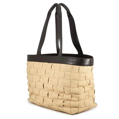 Bottega Veneta Tote Intrecciato Cassette Raffia Rough — view 2