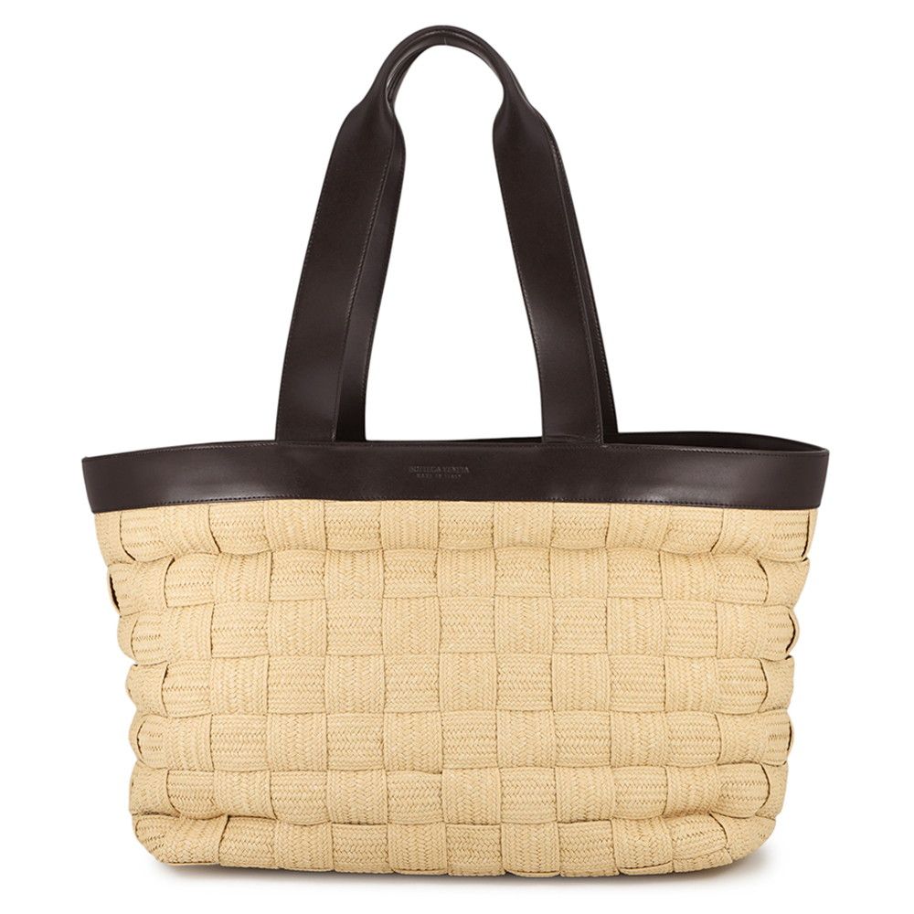 Bottega Veneta Tote Intrecciato Cassette Raffia Rough