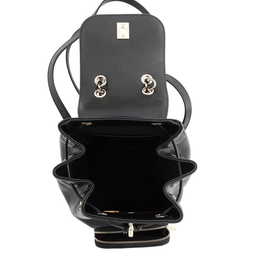 Chanel Backpack CC Logo Quilted Caviar Leather Black — view 5