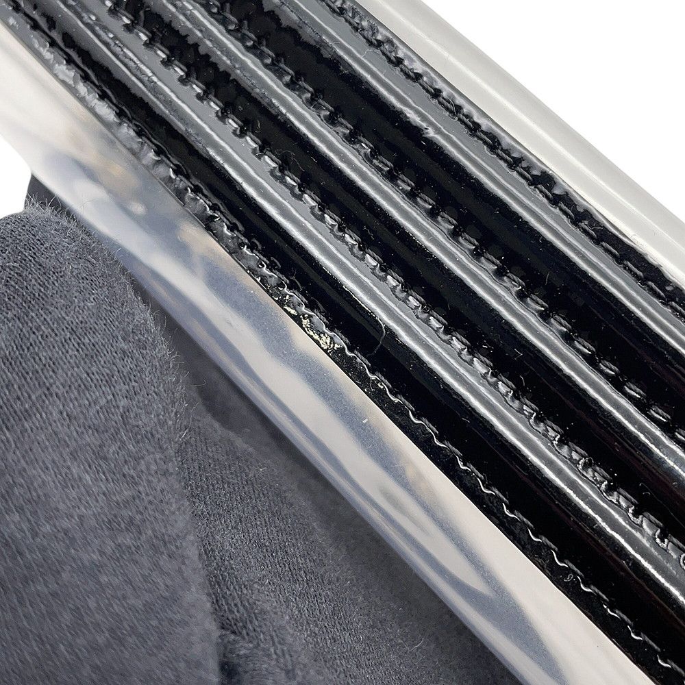Chanel Chain Shoulder Bag Boy Mini Vinyl Black — view 8