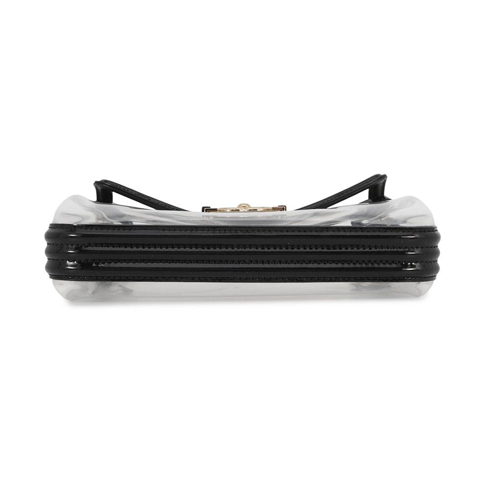 Chanel Chain Shoulder Bag Boy Mini Vinyl Black — view 3
