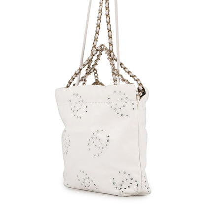 Chanel Handbag 22 Mini CC Logo Perforated Shiny Calf Leather 2-Way Shoulder — view 2