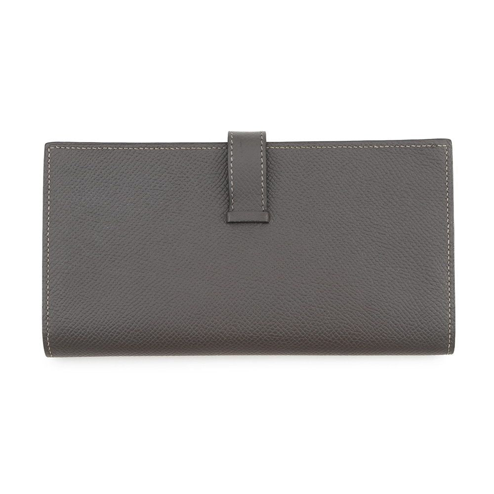 Hermes Wallet Bearn Souffle Depth Available Graphite Silver Epsom — view 3