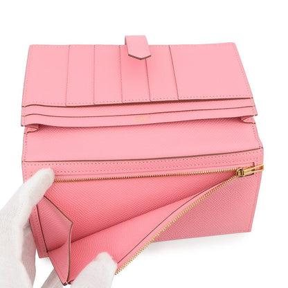 Hermes Wallet Bearn Souffle Depth Yes Rose Confetti Gold Epsom Sold — view 6