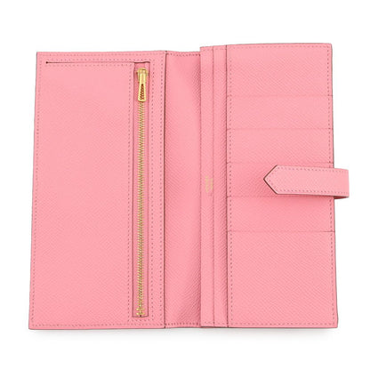 Hermes Wallet Bearn Souffle Depth Yes Rose Confetti Gold Epsom Sold — view 4