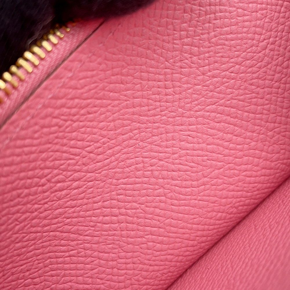 Hermes Wallet Bearn Souffle Depth Yes Rose Confetti Gold Epsom Sold — view 8