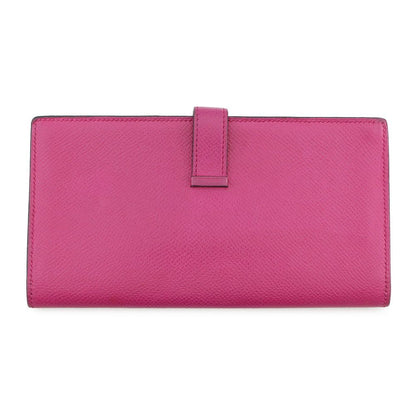 Hermes Wallet Bearn Souffle Depth Yes Rose Purple Silver Epsom — view 3