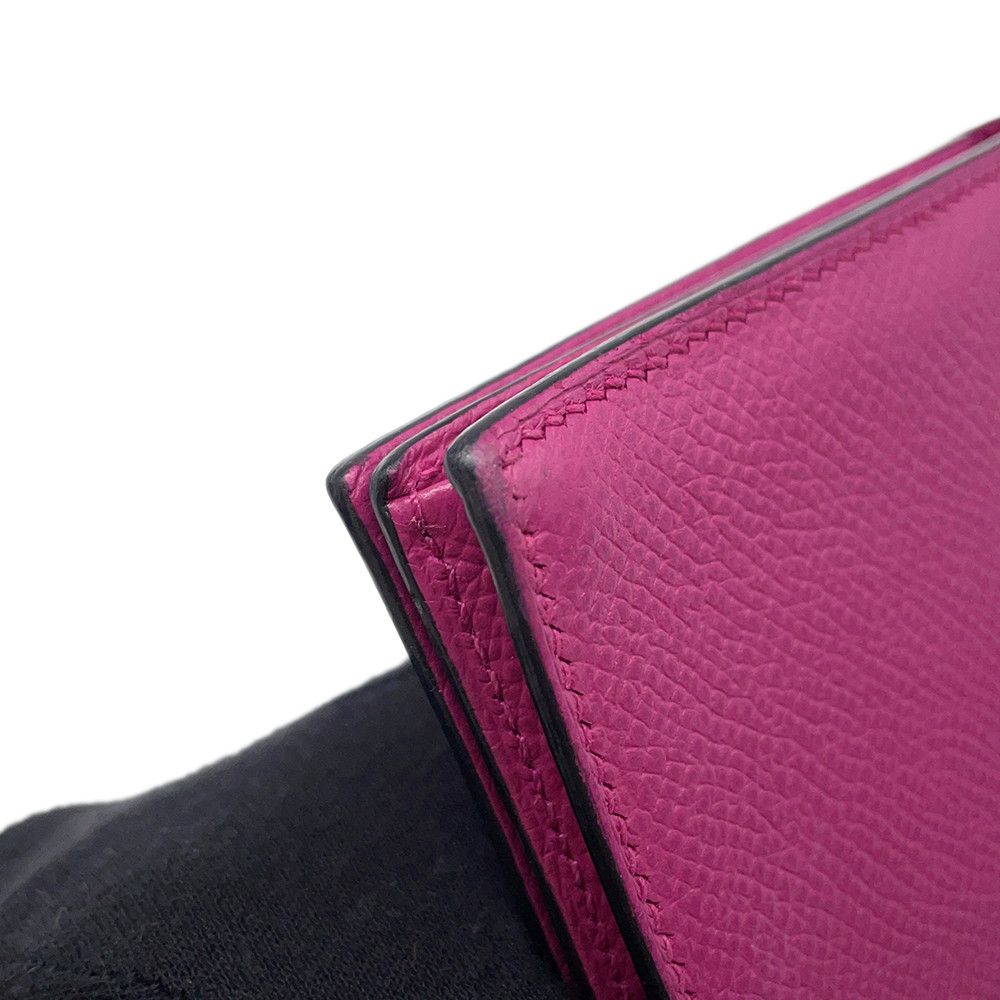 Hermes Wallet Bearn Souffle Depth Yes Rose Purple Silver Epsom — view 8