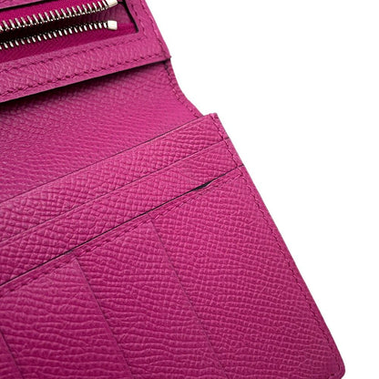 Hermes Wallet Bearn Souffle Depth Yes Rose Purple Silver Epsom — view 9
