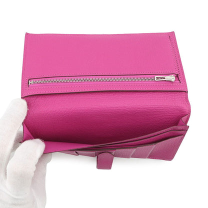 Hermes Wallet Bearn Souffle Magnolia Silver Chevre Misor — view 5