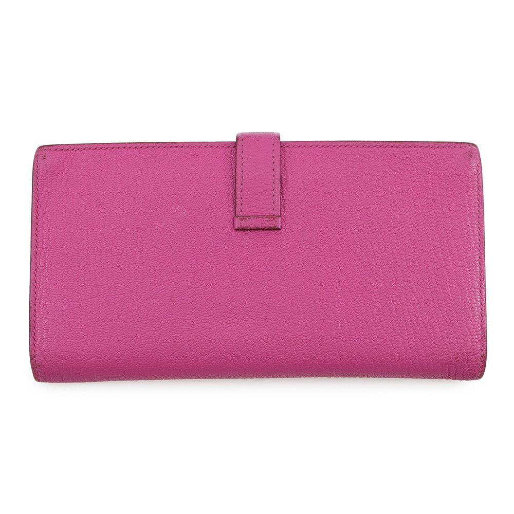 Hermes Wallet Bearn Souffle Magnolia Silver Chevre Misor — view 3