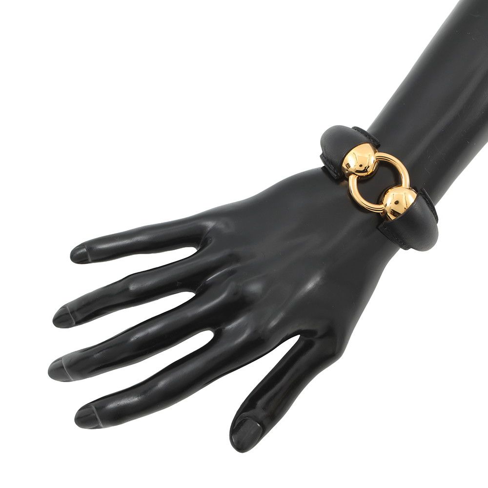 Hermes Bracelet Epi Ur Esquetre Black Gold Swift — view 4