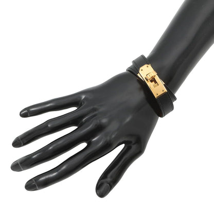 Hermes Bracelet Kelly Double Tour Black Silver Swift — view 4