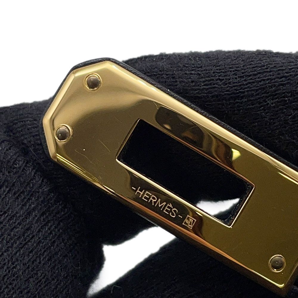 Hermes Bracelet Kelly Double Tour Black Silver Swift — view 9