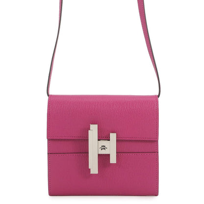 Hermes Wallet Cinetic to Go Rose Purple Silver Chevre Misor