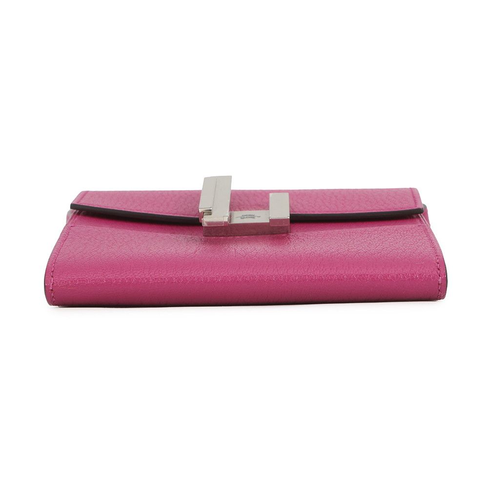 Hermes Wallet Cinetic to Go Rose Purple Silver Chevre Misor — view 3