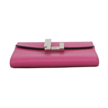 Hermes Wallet Cinetic to Go Rose Purple Silver Chevre Misor — view 3